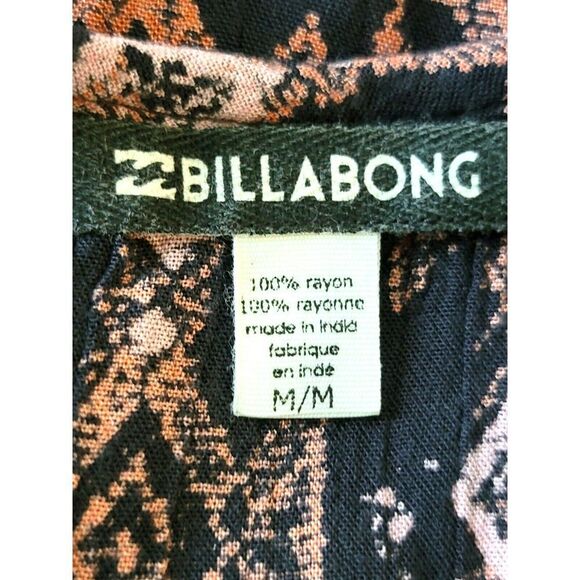 Billabong Women's Peasant Style Southwest Shirt Size Medium Long Sleeves - Picture 6 of 6